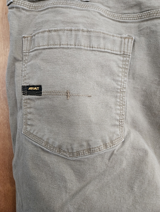 Ariat Other - Ariat Rebar Relaxed Fit Straight  Work Pants Men’s 42x32 Khaki Tan